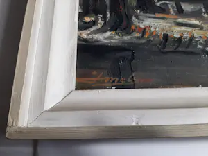 Jacques Mels - Olieverf op doek, winters landschap. kopen? Bied vanaf 80!