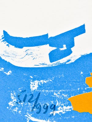 Arthur Bernard - blauw, oranje abstract kopen? Bied vanaf 50!