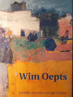 Wim Oepts - ''Stilleven met hortensia en blauwe spuitwater fles" kopen? Bied vanaf 2750!