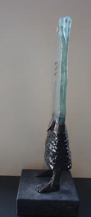 Sjaak Smetsers - Uniek beeld van glas, koper, brons en natuursteen: Mathilde kopen? Bied vanaf 375!