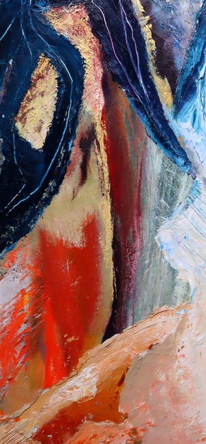 Niet of onleesbaar gesigneerd - Abstracte compositie gemengde techniek kopen? Bied vanaf 1!