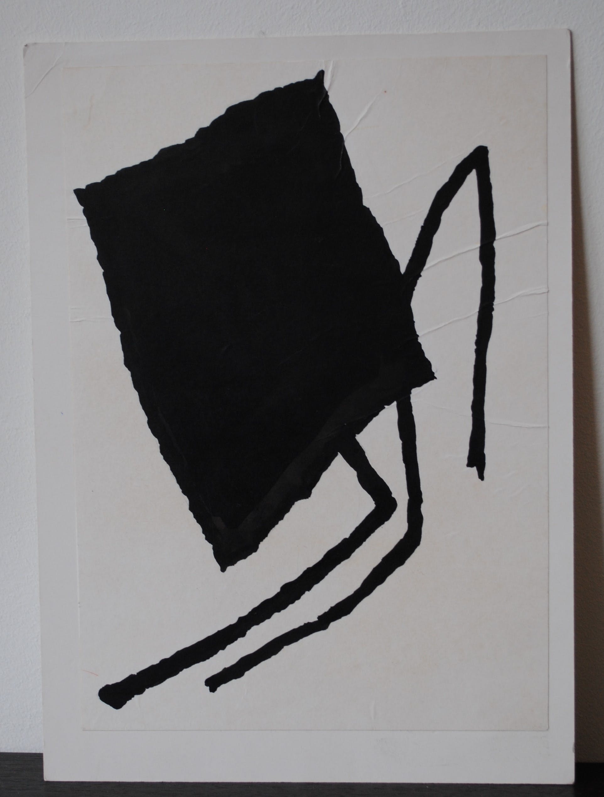 Lei Molin - Originele inkttekening op karton van rond 1986 kopen? Bied vanaf 49!