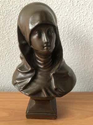 Brons (Onbekend) - Prachtige buste jaren 20 / 30 verkocht voor € 45!