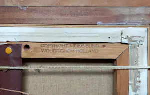 Meike Sund - Schaatsende nonnen, olieverf op doek (netjes ingelijst) kopen? Bied vanaf 225!