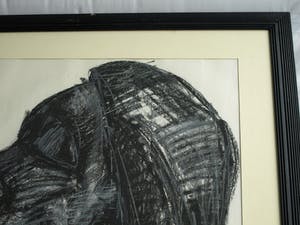 Niet of onleesbaar gesigneerd - Ingelijste tekening, Portret – Gallery Abbott and Holder, Londen - 1985 kopen? Bied vanaf 1!