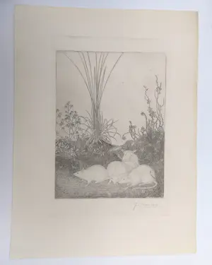 Jan Mankes - 4 muizen in het bos kopen? Bied vanaf 20!