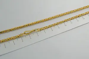 55- Zo goed als nieuwe & massief 18Karaats geelgouden "Konings" ketting kopen? Bied vanaf 1870!