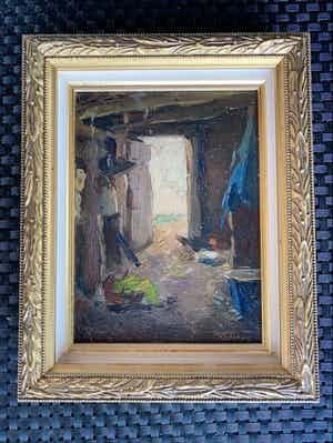 Cor Noltee - Interieur boerenschuur verkocht voor € 250!