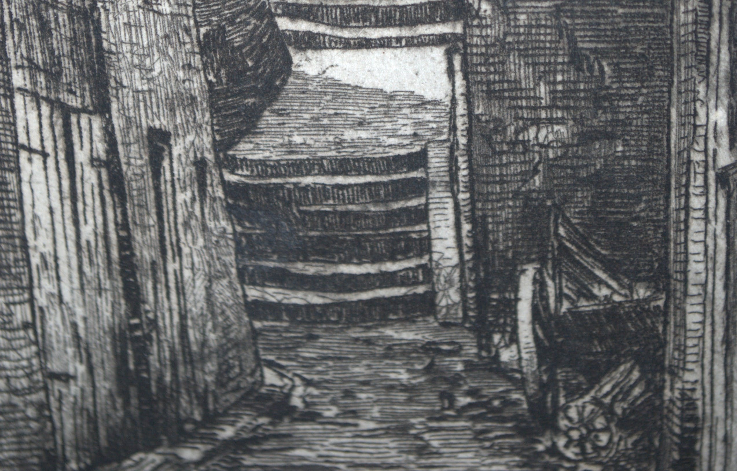 Eugene Lucker - Nijmegen, de Proosthof rond 1918 - ets-eigen druk oplage 100 kopen? Bied vanaf 45!