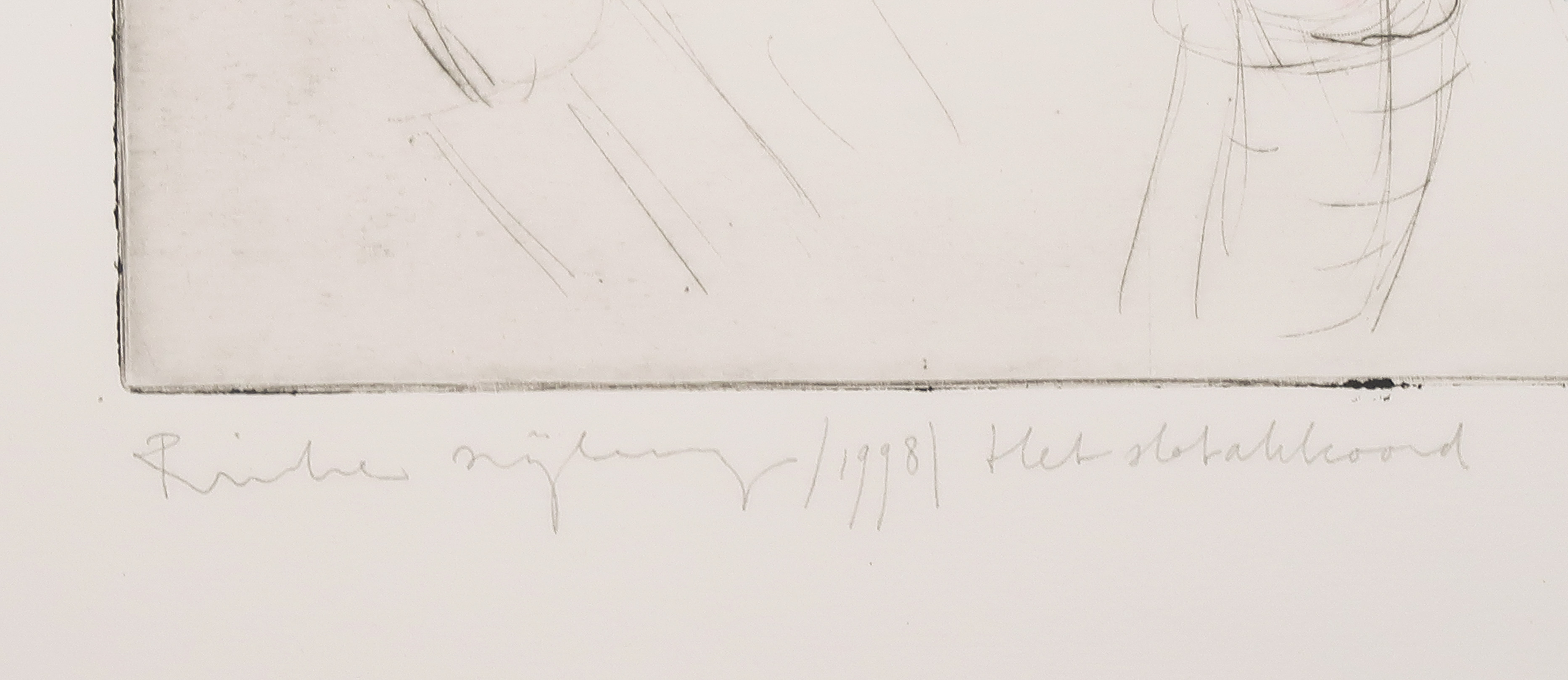 Rinke Nijburg - Grafiek Nu & Poëzie - Ets, Het slotakkoord + gedicht van Remco Campert kopen? Bied vanaf 1!