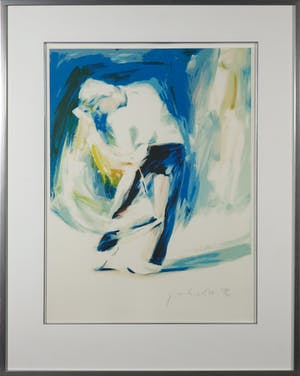 Frank Gude - Zeefdruk, Golf - Ingelijst kopen? Bied vanaf 20!