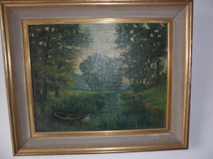 Adriaan Terhell - Terhell Adriaan Pseudoniem voor CH.Petit. Olie op doek.Vissers aan de waterkant. kopen? Bied vanaf 60!