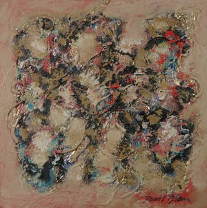 Bert Braam - Acryl op doek, Golden Wave kopen? Bied vanaf 1!