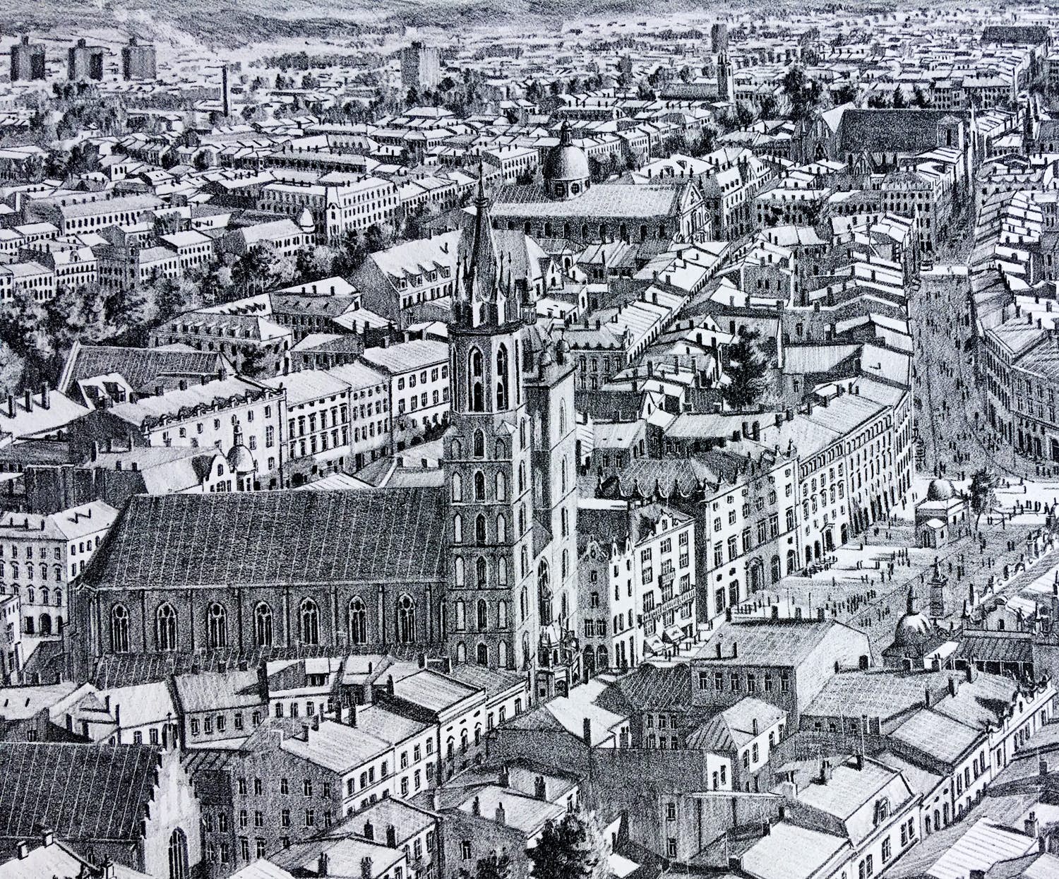 Stefan Bleekrode - lithografie ‘Krakau’ - 2017 verkocht voor € 250!