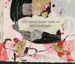 Miriam Slaats - Map met drie zeefdrukken, Alle kennis komt voort uit onze zintuigen kopen? Bied vanaf 100!