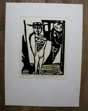 Aad de Haas - Linosnede - 1966 kopen? Bied vanaf 125!