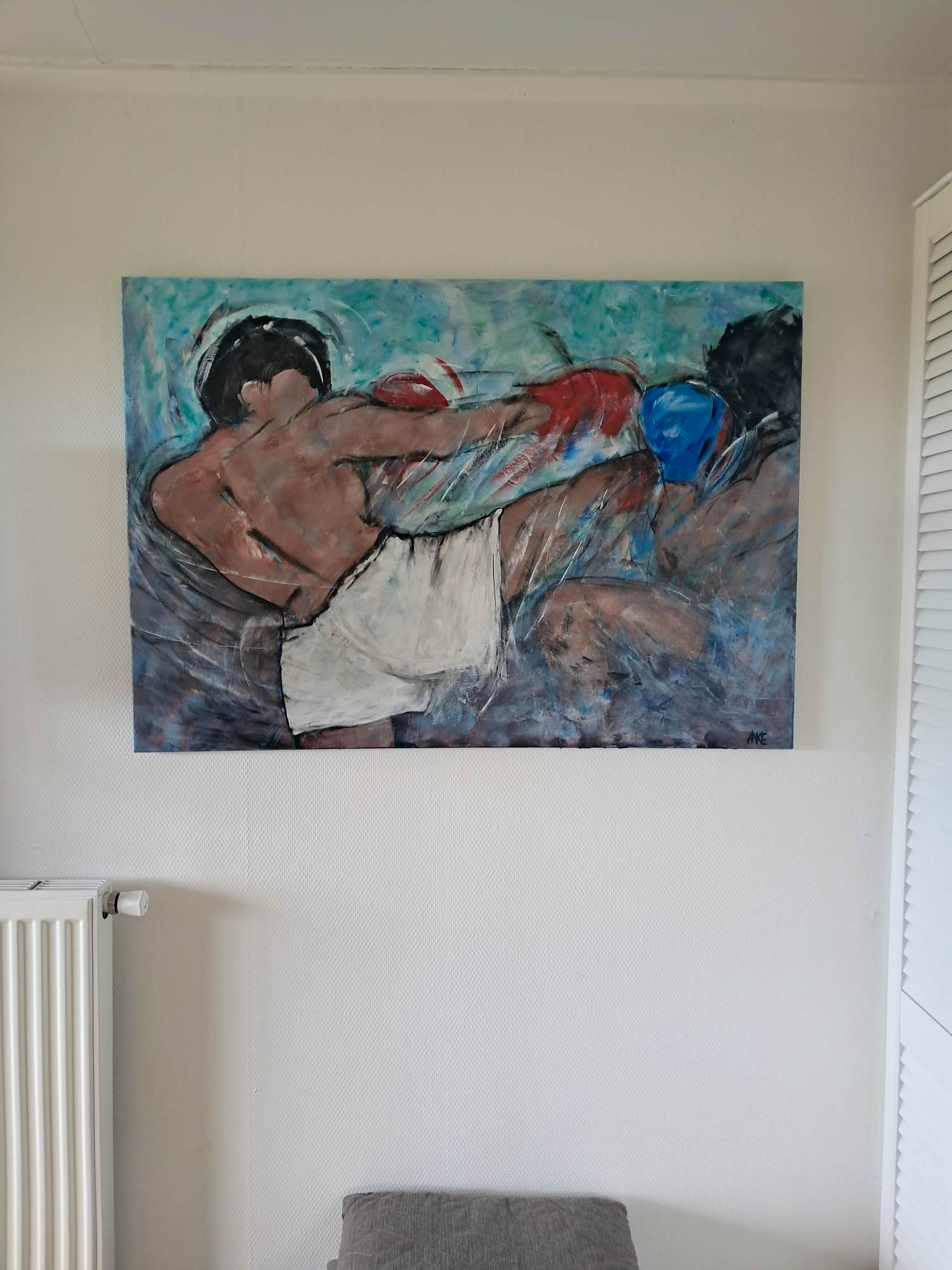Anke Peddemors - Kickboksen 70x100cm kopen? Bied vanaf 125!