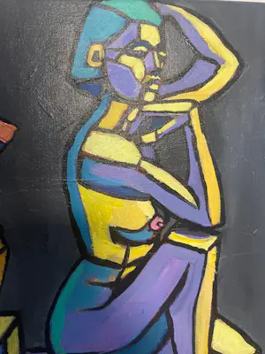 Laurent Chimento - Portrait cubiste de femme nue kopen? Bied vanaf 420!