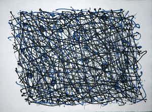 Jack Prins - Ets, Zonder titel (Groot) verkocht voor € 70!