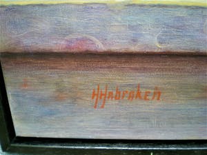 Hans Habraken - Witte kan fles en bord met pruimen kopen? Bied vanaf 695!