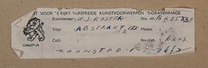 Wim Koster - Abstrakt III - 1976 - zeefdruk op papier - BKR Zaanstad kopen? Bied vanaf 20!