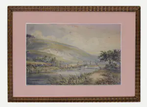 Niet of onleesbaar gesigneerd - 19e eeuwse aquarel - George Frederick Prosser (1805-1882) kopen? Bied vanaf 1!