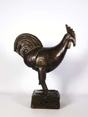 Benin - Brons, Haan (beschermer van de koningin) verkocht voor € 250!