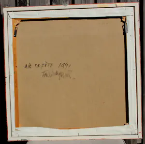 Fon Klement - Ingelijste olieverf: 'air de fête' - 1991 kopen? Bied vanaf 1000!