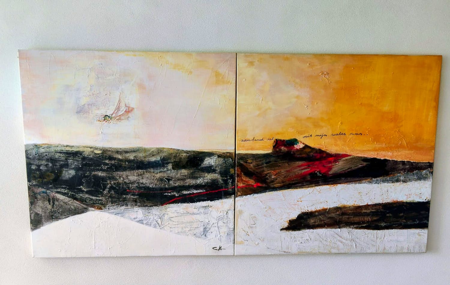 Truusje Borst-Krake - ‘ Aanland dat ooit mijn water was’ kopen? Bied vanaf 50!