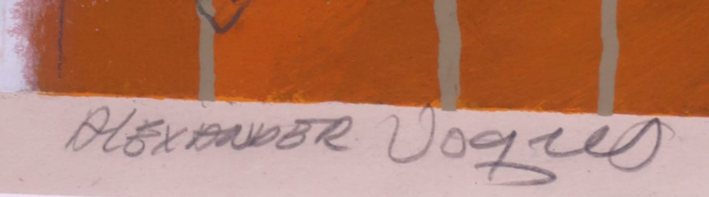 Alexander Vogels - Zeefdruk, Zonder titel - Ingelijst (Groot) kopen? Bied vanaf 70!