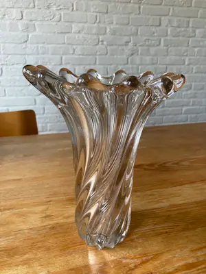 Murano Glas - Gedraaide Murano vaas, zeer zwaar, 1960 kopen? Bied vanaf 35!