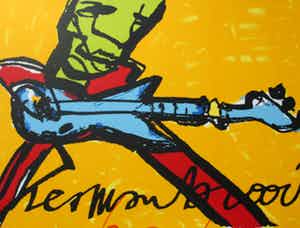 Herman Brood - Grote zeefdruk: de gitarist verkocht voor € 399!