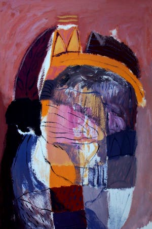Ahmad Baldin - Acryl op papier: gedroomde stad kopen? Bied vanaf 125!