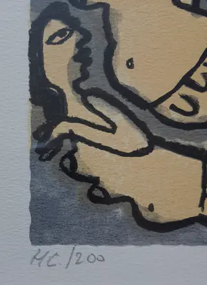 Corneille - " Mémoire de Bali- 4" . Zeefdruk uit 1993. kopen? Bied vanaf 170!