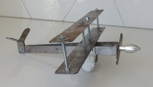 Niet of onleesbaar gesigneerd - Hand gemaakt metalen modelvliegtuig van DutchAero - KWME kopen? Bied vanaf 1!