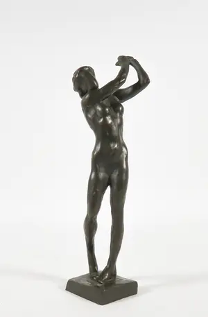 Kees Verkade - Bronzen beeld van een staande naakte vrouw kopen? Bied vanaf 1500!