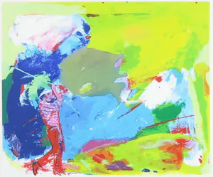 Jan van Diemen - Zeefdruk, Zonder titel - Ingelijst kopen? Bied vanaf 50!