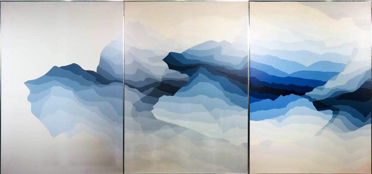 Tom Jansen in de Wal - Acryl op doek, Overcast - Ingelijst (Drieluik) kopen? Bied vanaf 1!