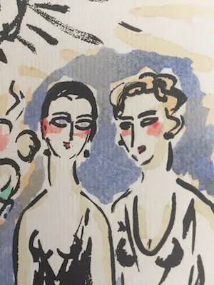 Kees van Dongen - Pochoir - Op het feest kopen? Bied vanaf 300!