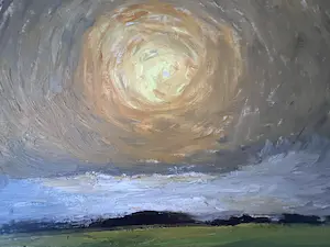 Nico Benschop - zonsondergang kopen? Bied vanaf 125!