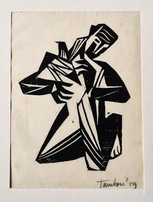 Ger Tamboer - vier in 1959 gemaakte houtsnedes / diverse voorstellingen - potloodgesigneerd kopen? Bied vanaf 38!