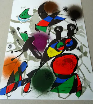 Joan Miro - Litografía original II (band III) 1977- Mourlot 1114 kopen? Bied vanaf 139!