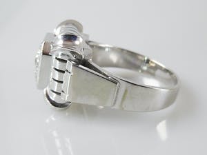 18k witgouden ring met 0.33 ct diamanten - ringmaat 18,50 mm (58) kopen? Bied vanaf 550!