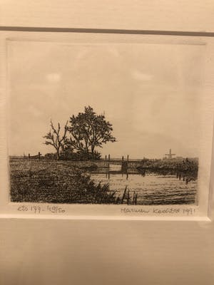 Harmen Kooistra - Landschap met molen kopen? Bied vanaf 20!