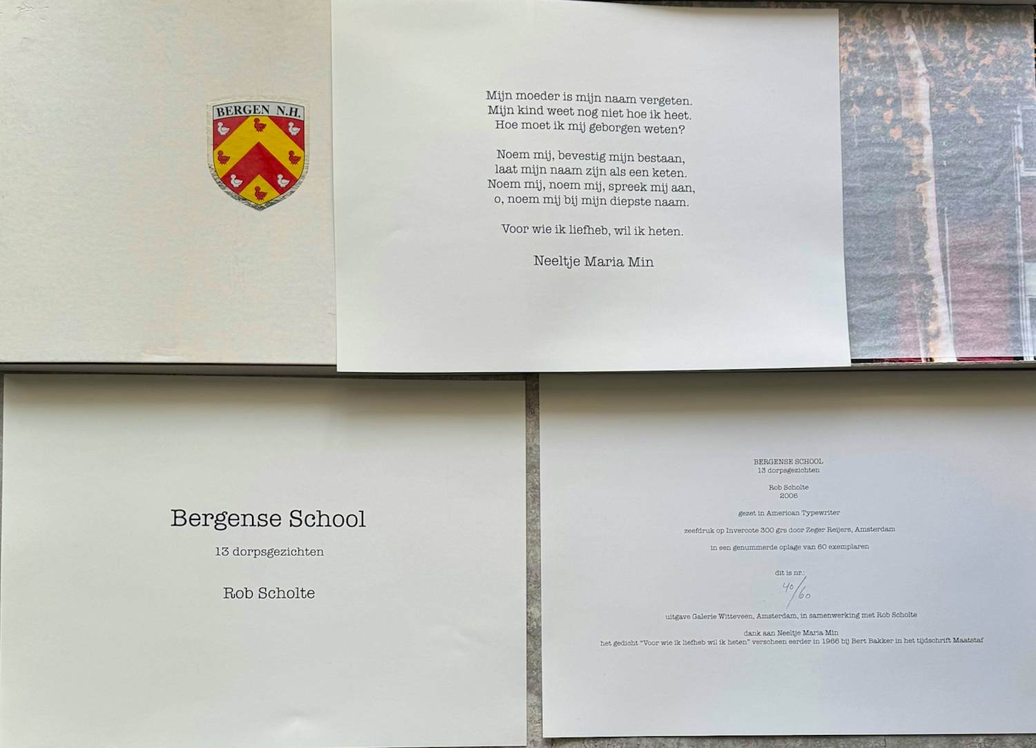 Rob Scholte - Bergense School 13 dorpsgezichten met straatnamen. kopen? Bied vanaf 200!