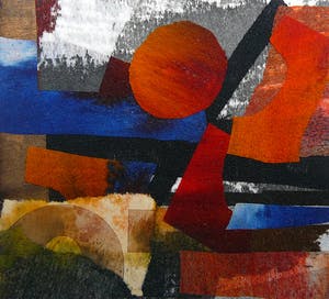 Jan Loman - Geen titel -vlieseline collage- kopen? Bied vanaf 75!