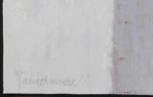 Henri Vandermoere - Olieverf op doek, Santorini 6B - Ingelijst kopen? Bied vanaf 700!
