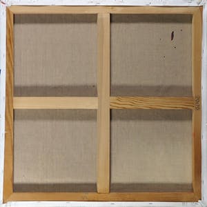 Pieter Haan - Acryl en collage op doek, Zonder titel - Ingelijst kopen? Bied vanaf 1!