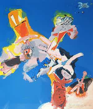 Corneille - litho 97/200 - gedateerd '48-'86 verkocht voor € 375!