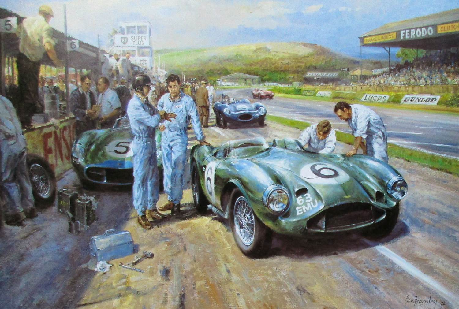 Alan Fearnley - Aston Martin DB3S - Goodwood September 1956 - "Feltham Flyers" kopen? Bied vanaf 139!